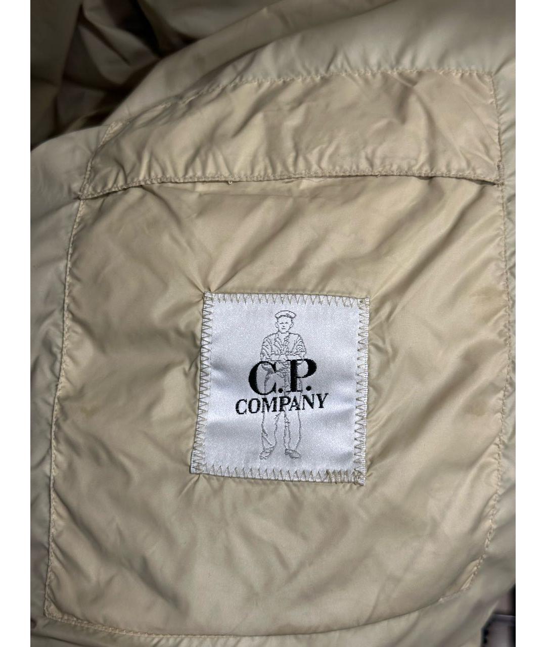 CP COMPANY Горчичный полиамидовый пуховик, фото 6