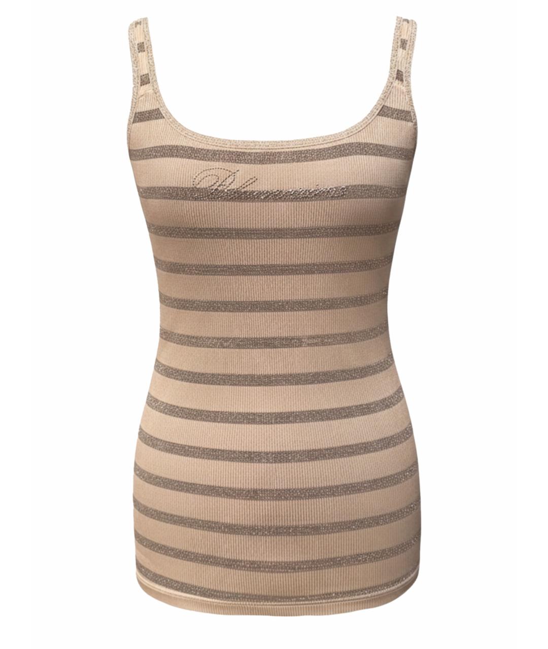 BLUMARINE Белая вискозная майка, фото 1