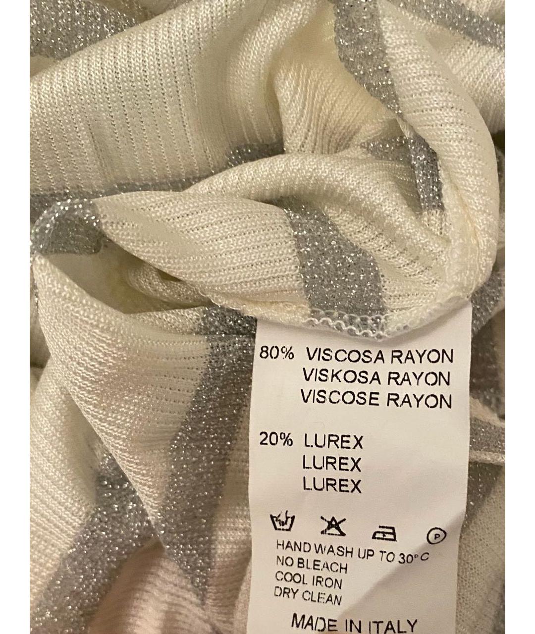 BLUMARINE Белая вискозная майка, фото 7