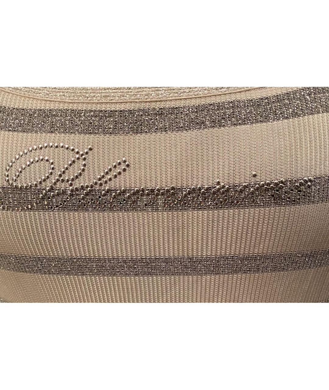 BLUMARINE Белая вискозная майка, фото 5