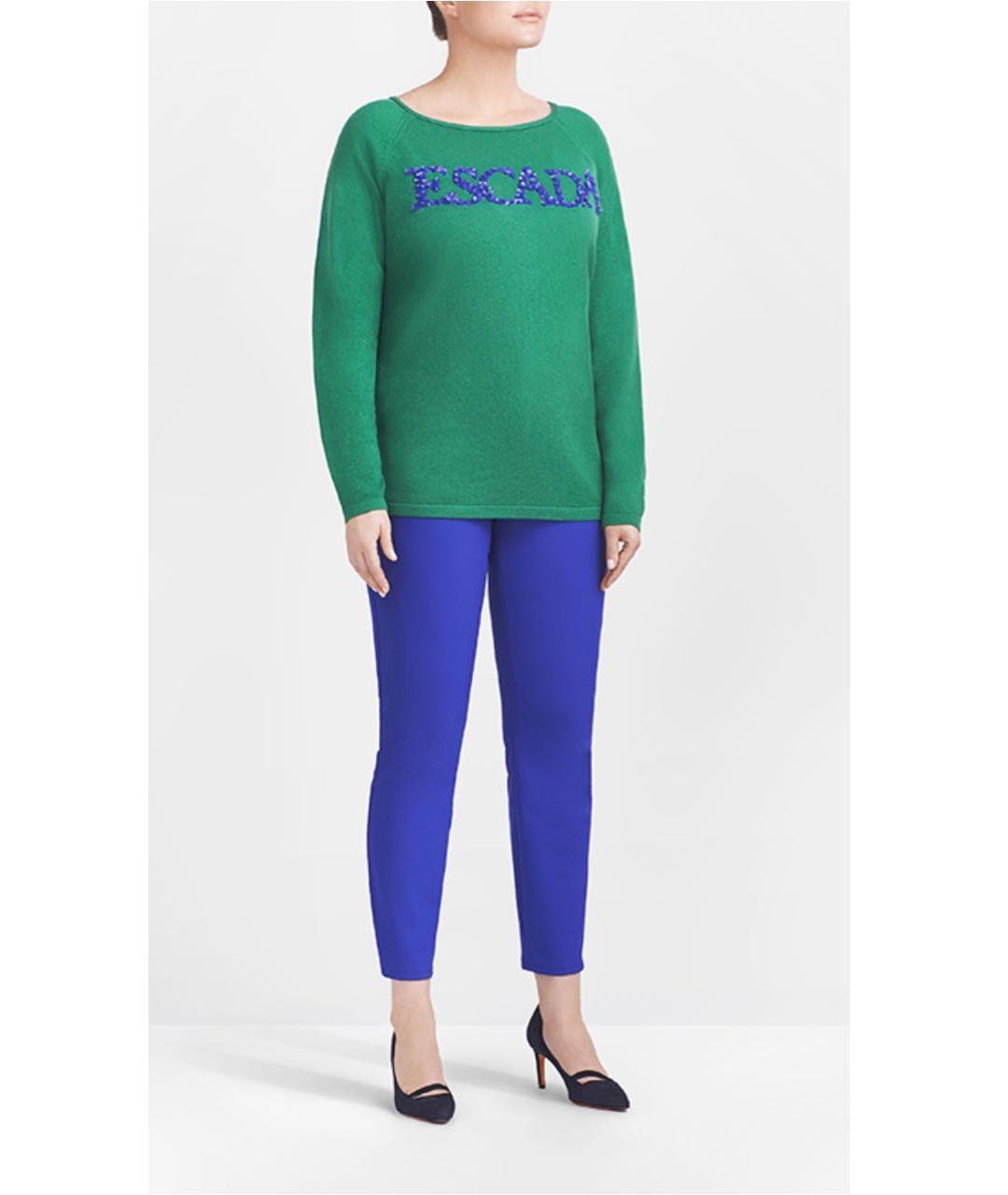 ESCADA Синие полиамидовые брюки узкие, фото 2