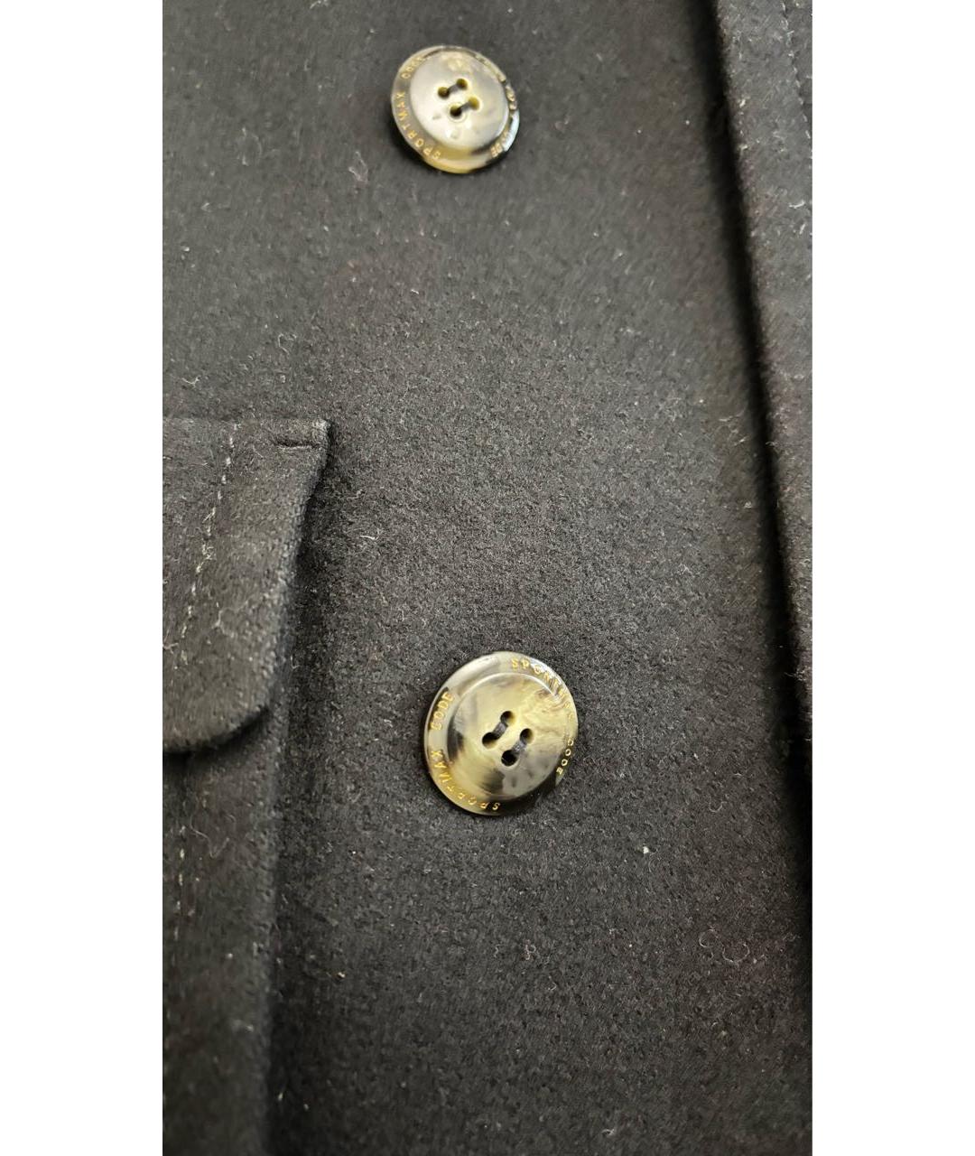 SPORT MAX CODE Черное шерстяное пальто, фото 6