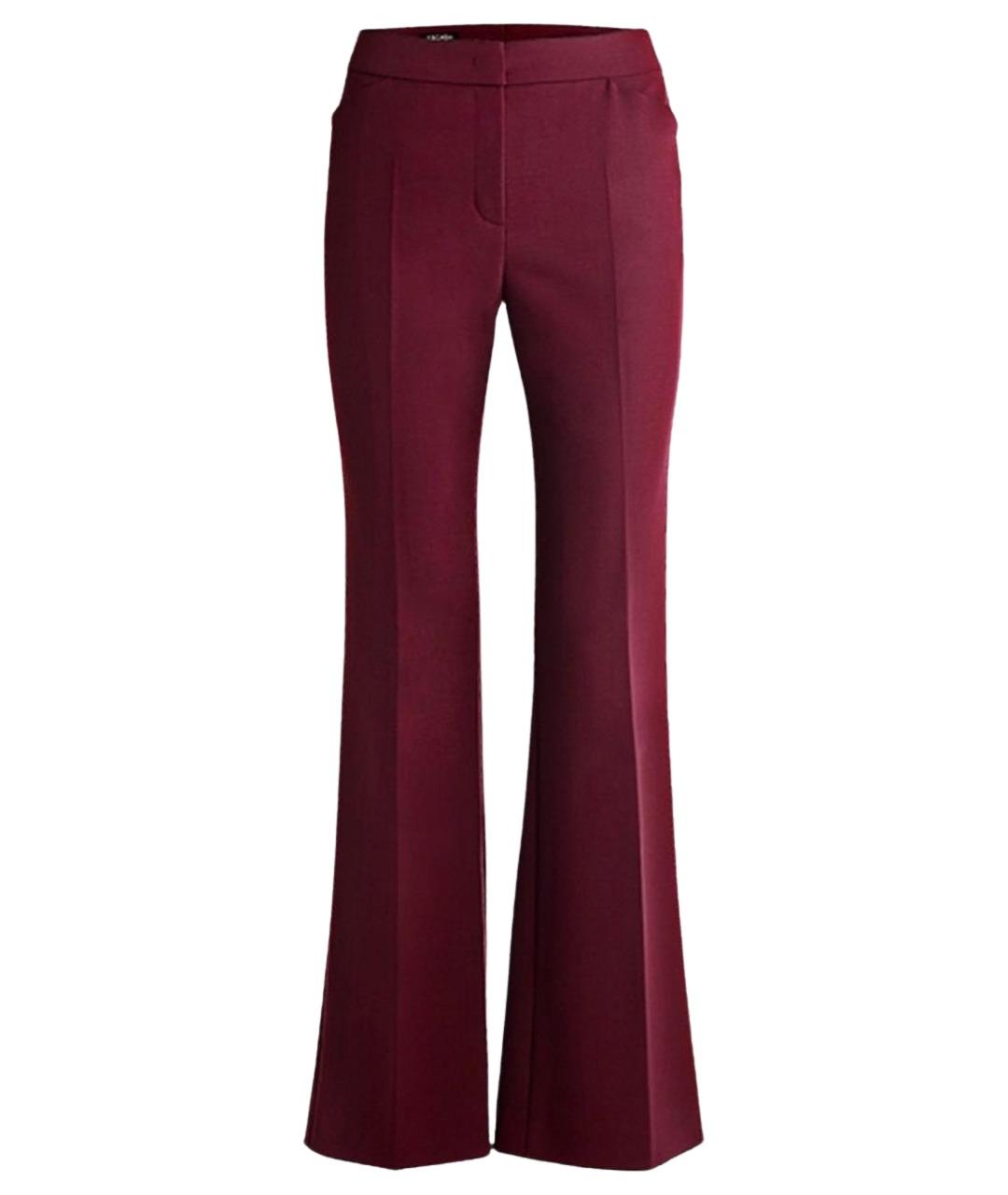 ESCADA Бордовые шерстяные брюки широкие, фото 1