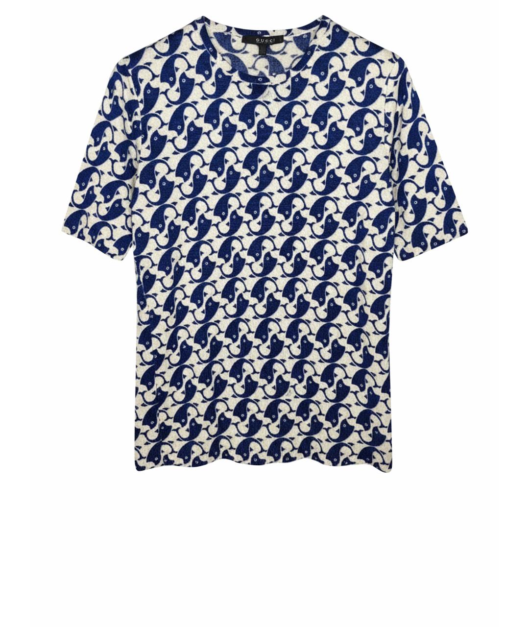 GUCCI Мульти кашемировая футболка, фото 1