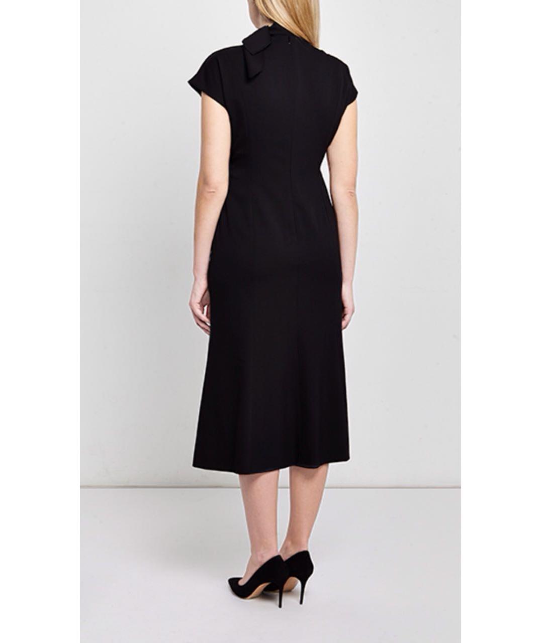 ESCADA Черное шерстяное повседневное платье, фото 3