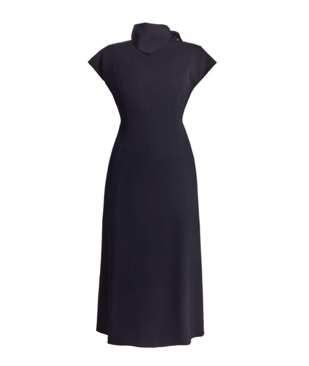 ESCADA Черное шерстяное повседневное платье, фото 1