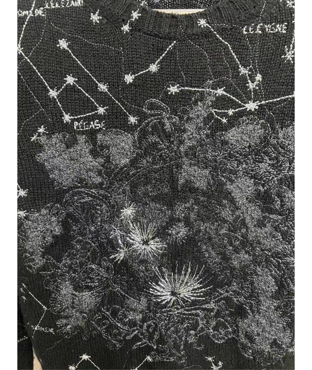 CHRISTIAN DIOR Черный кашемировый джемпер / свитер, фото 4