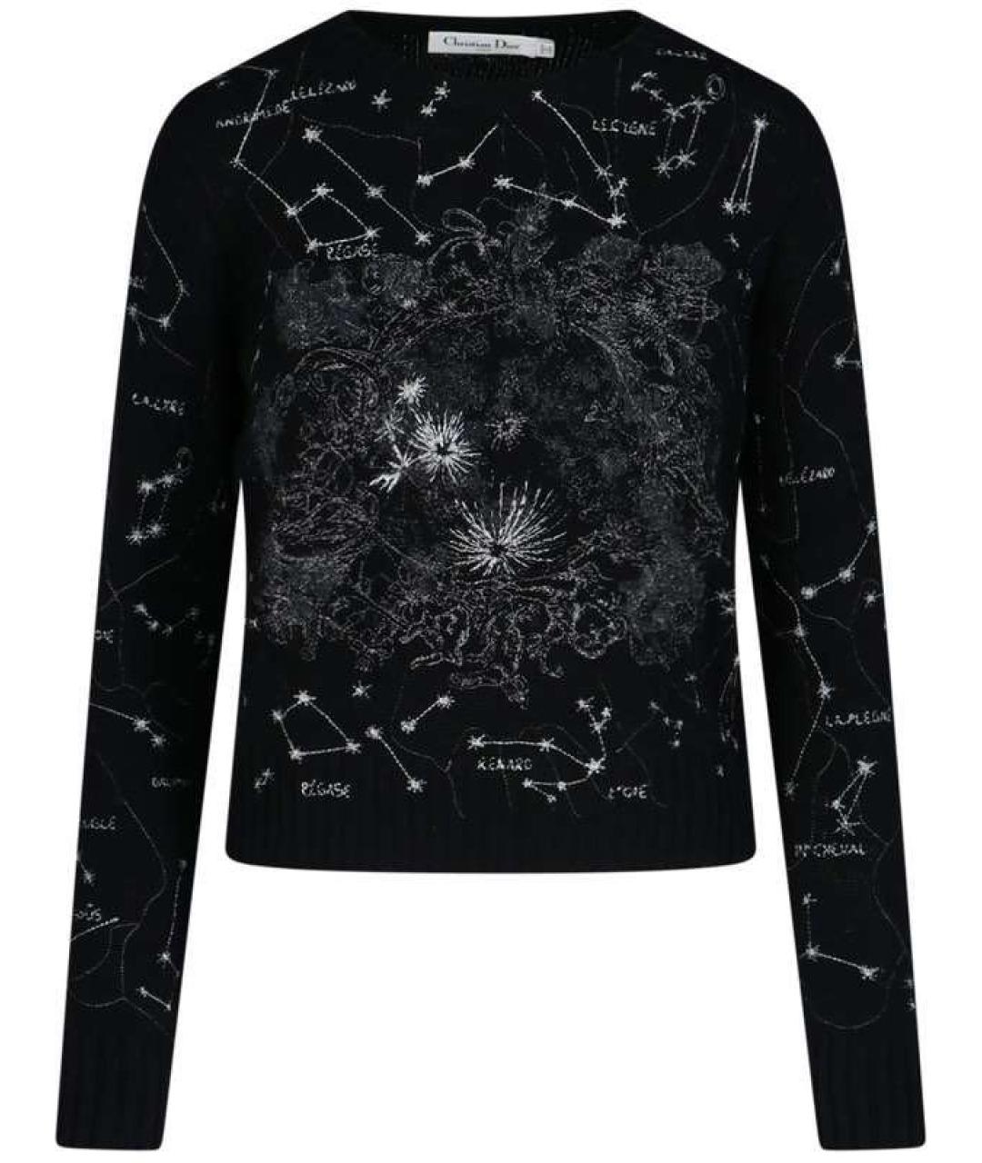 CHRISTIAN DIOR Черный кашемировый джемпер / свитер, фото 1