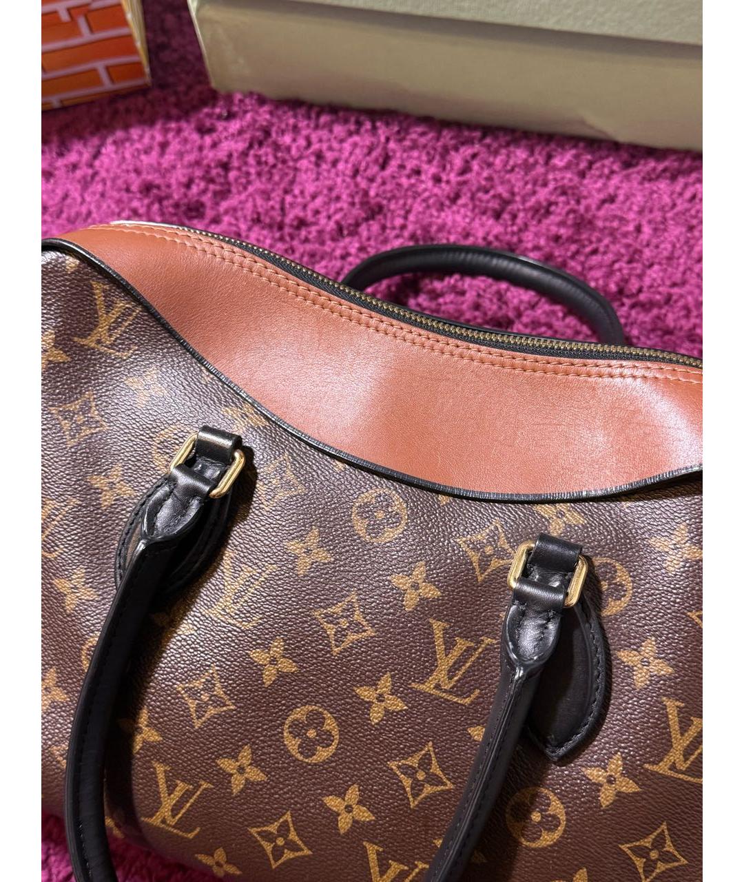 LOUIS VUITTON Коричневая сумка тоут, фото 6