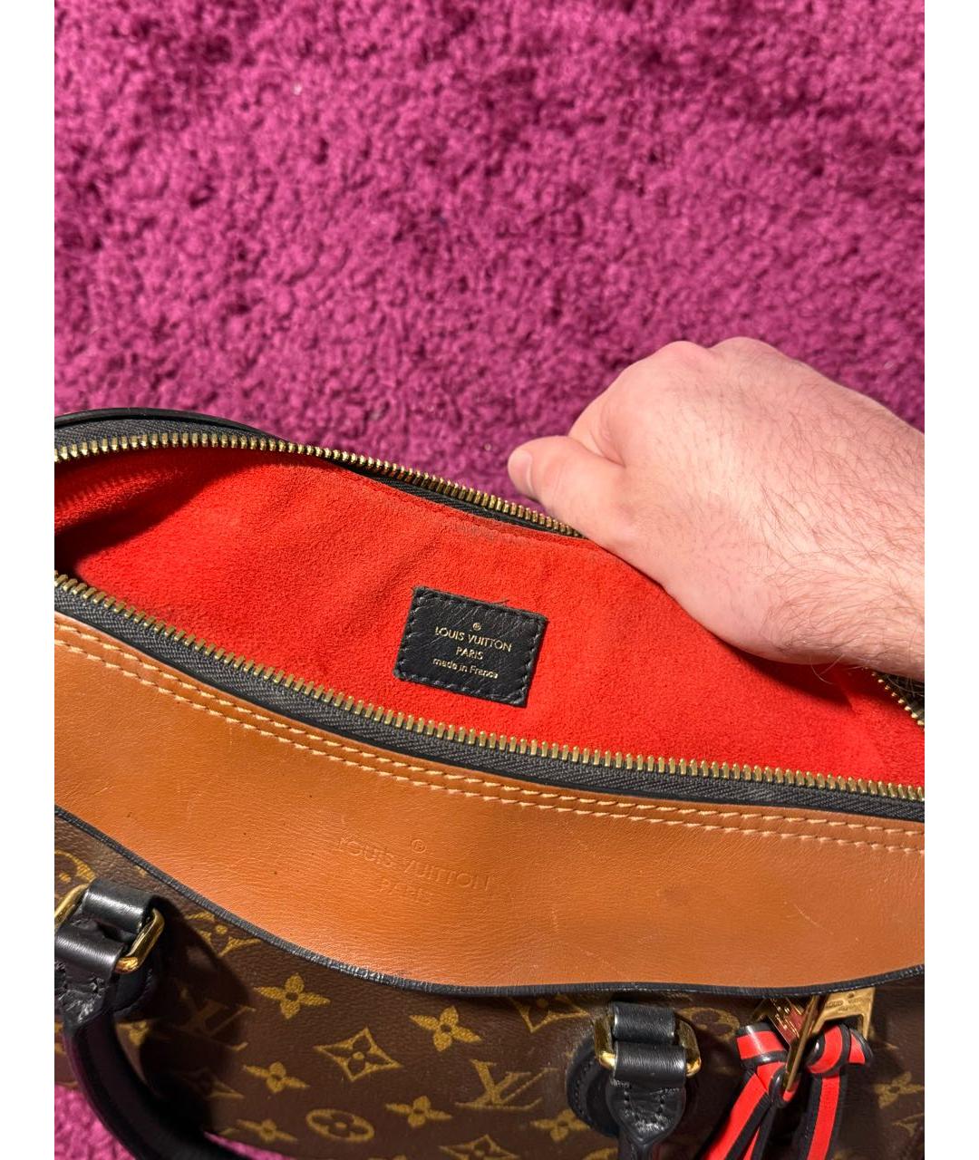 LOUIS VUITTON Коричневая сумка тоут, фото 7