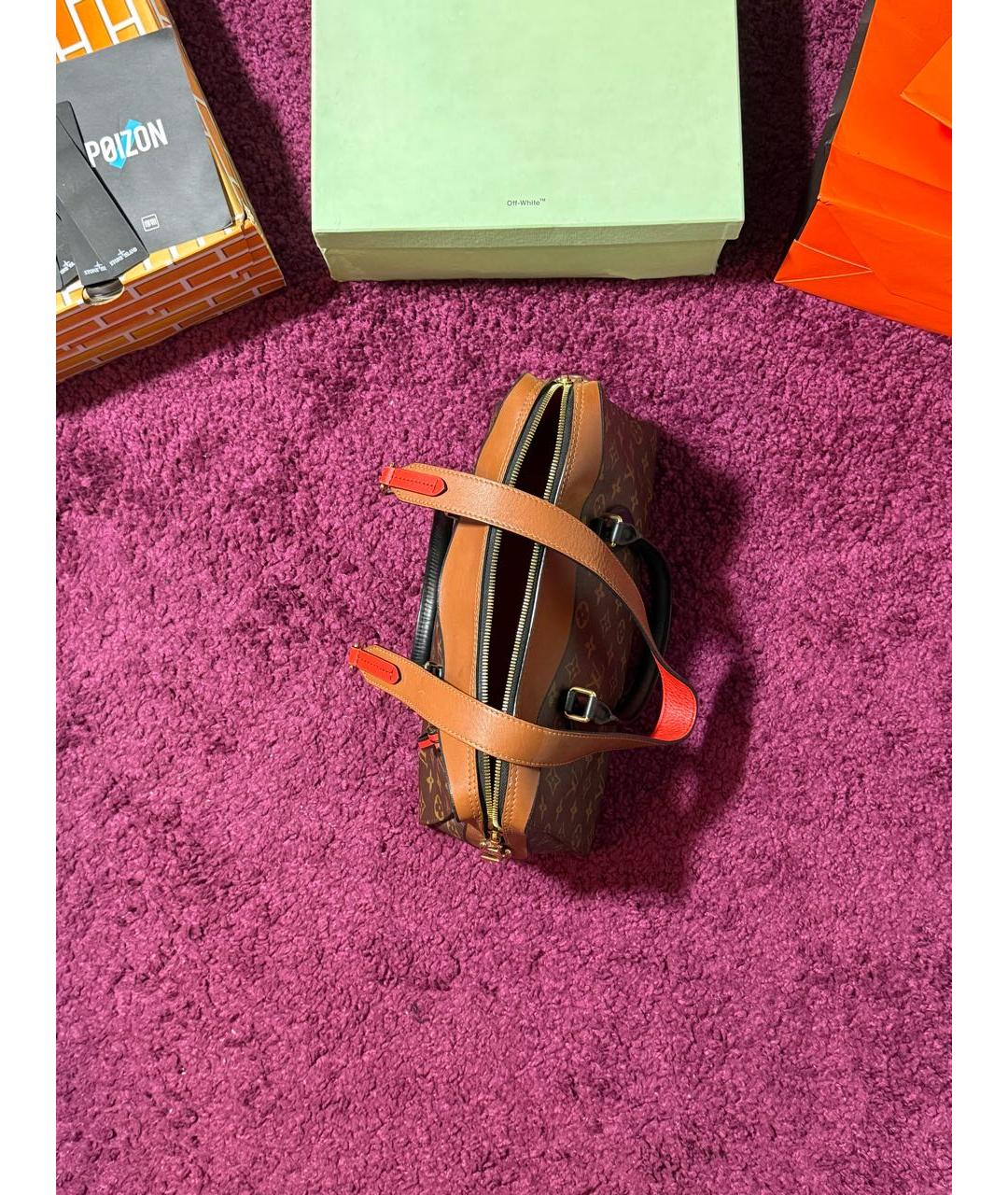 LOUIS VUITTON Коричневая сумка тоут, фото 4