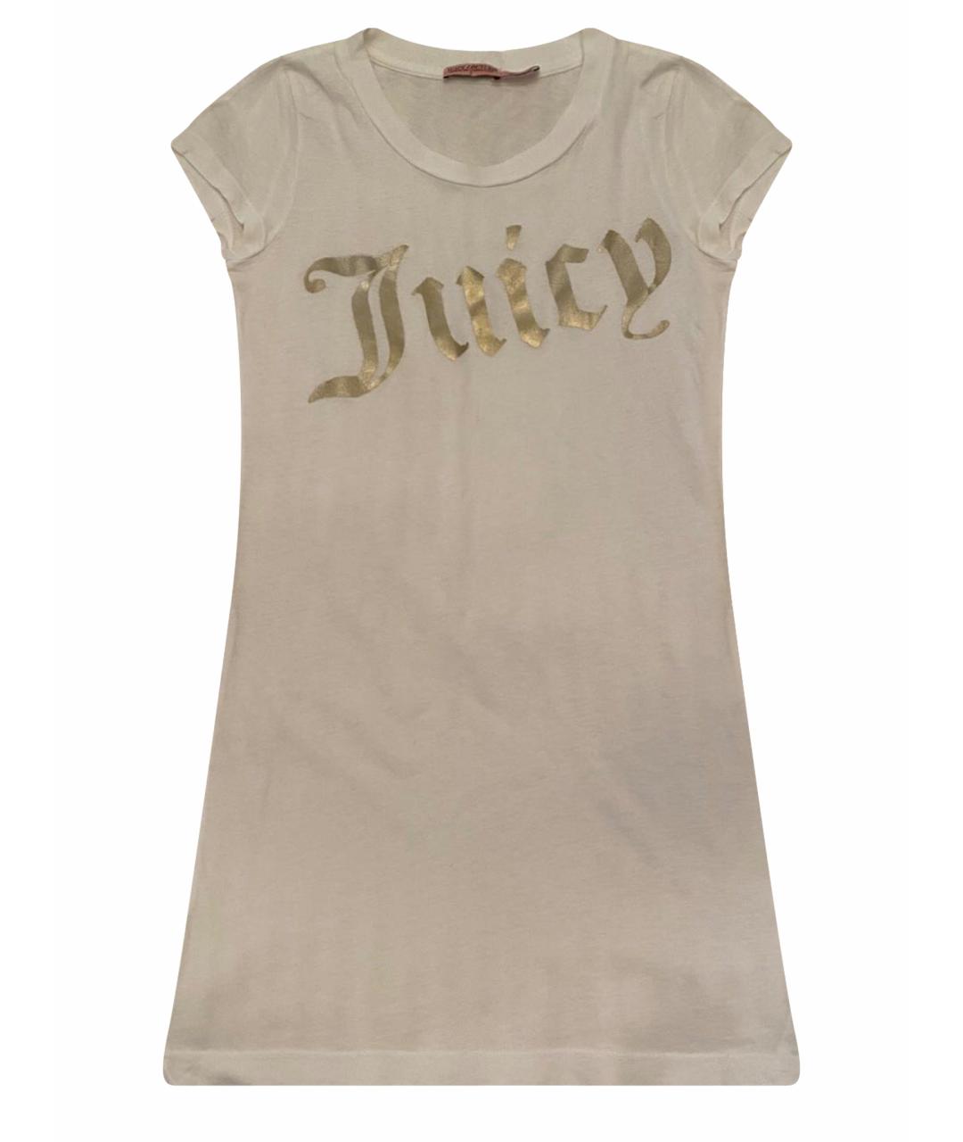 JUICY COUTURE Белая хлопковая футболка, фото 1