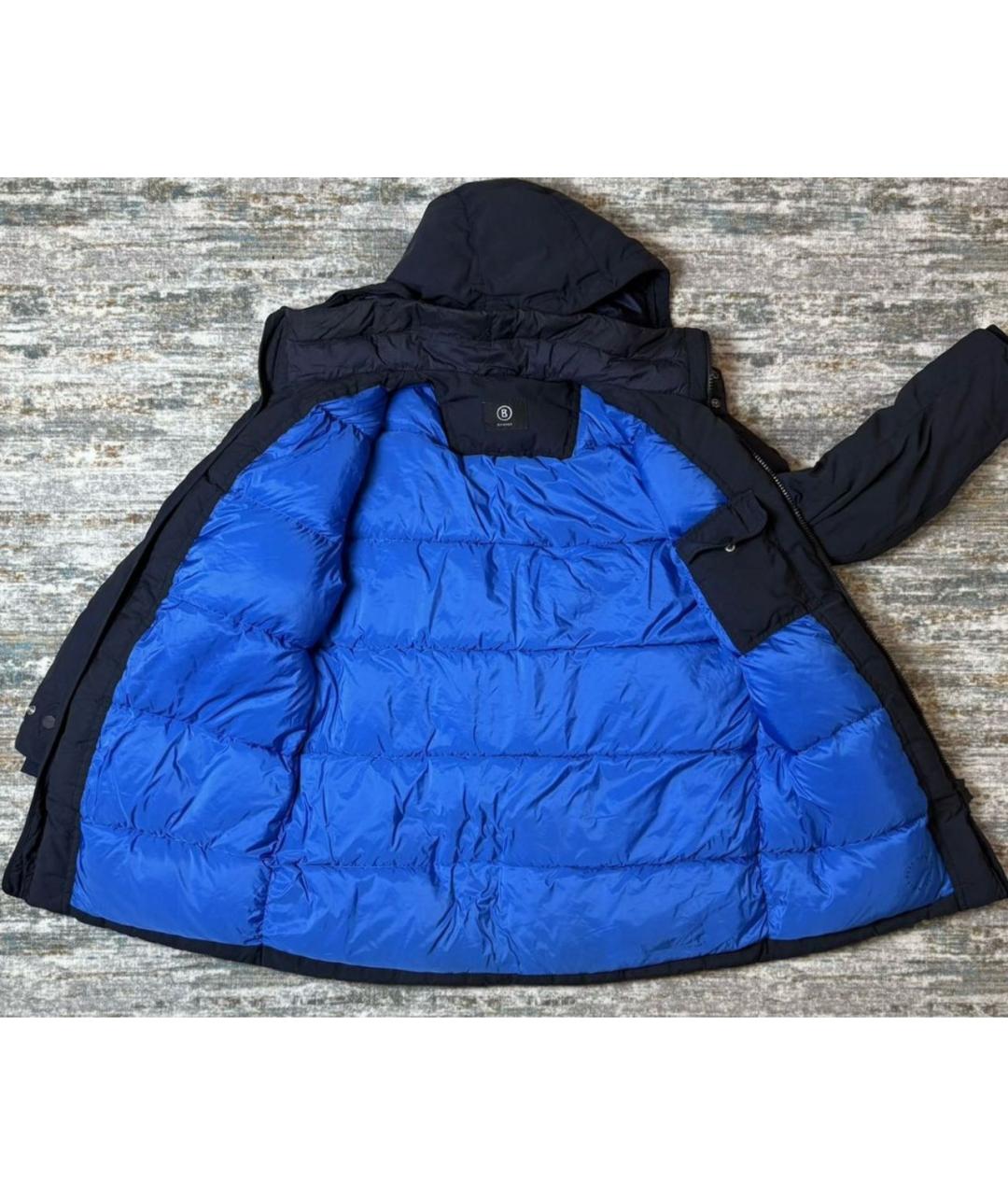 BOGNER Синий полиэстеровый пуховик, фото 7