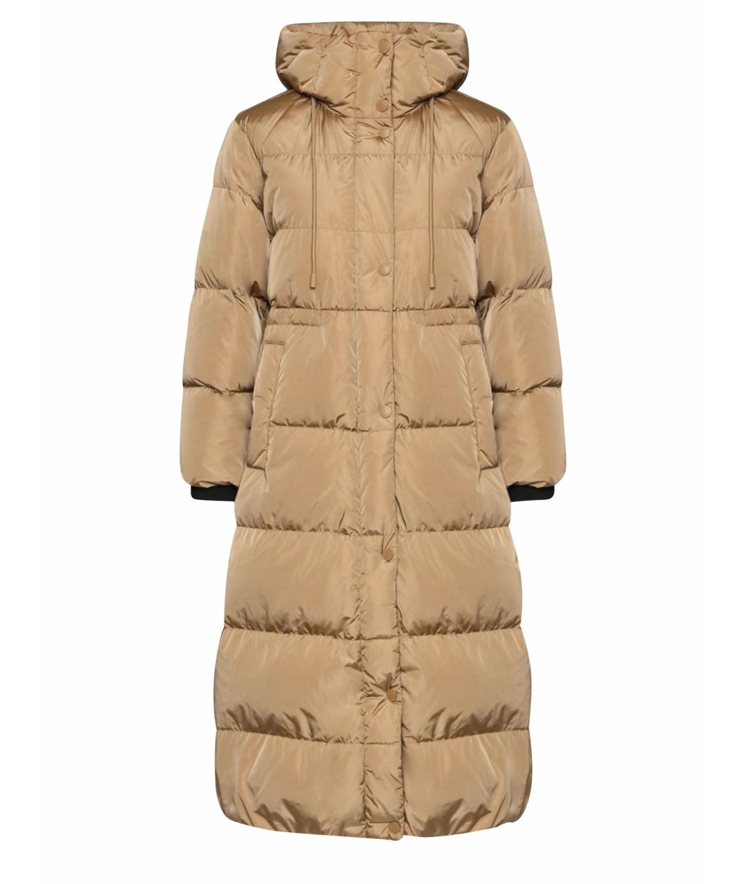 WEEKEND MAX MARA Бежевый хлопковый пуховик, фото 1