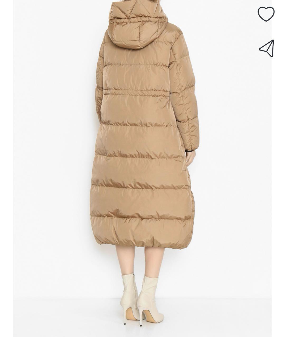 WEEKEND MAX MARA Бежевый хлопковый пуховик, фото 8