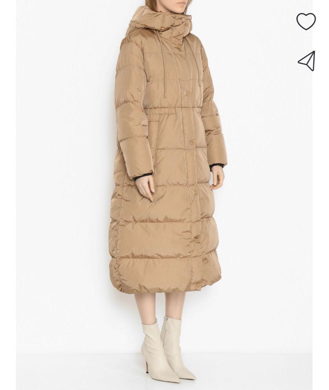 WEEKEND MAX MARA Бежевый хлопковый пуховик, фото 6