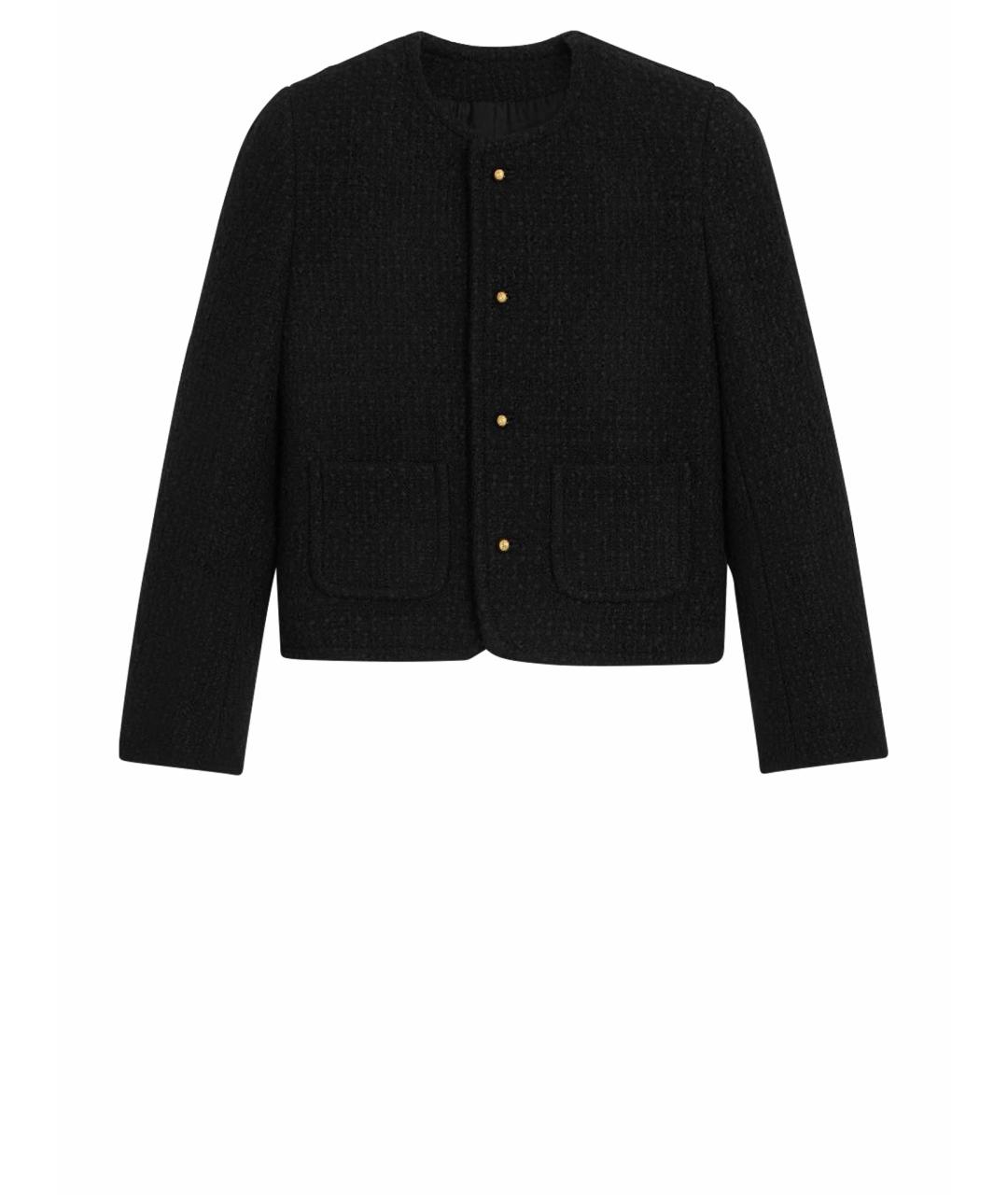 CELINE Черный шерстяной жакет/пиджак, фото 1
