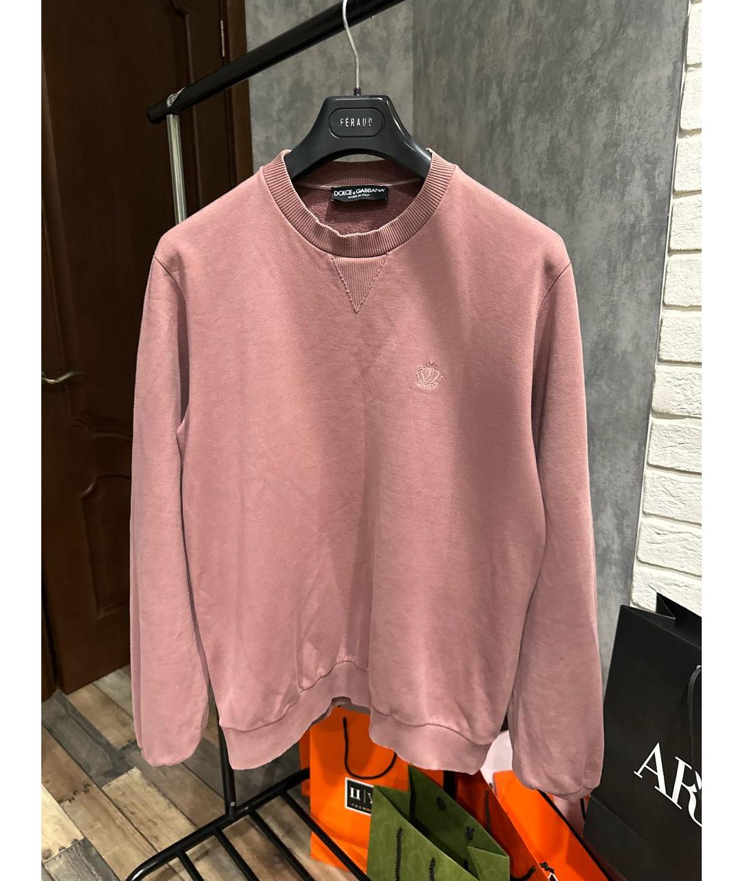 DOLCE&GABBANA Коралловый хлопковый спортивный костюм, фото 4