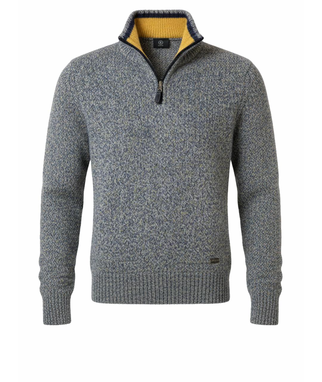 BOGNER Серый шерстяной джемпер / свитер, фото 1