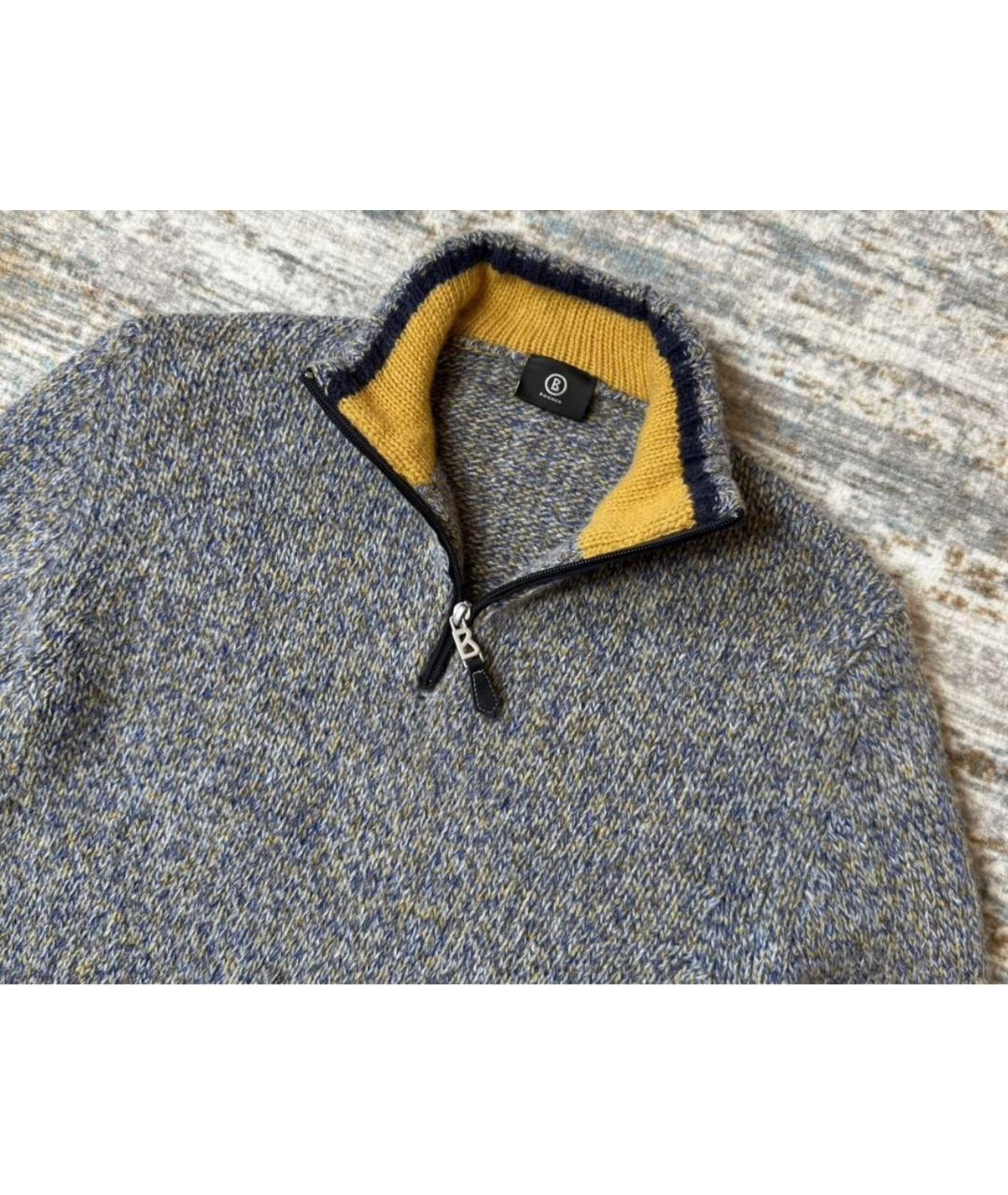 BOGNER Серый шерстяной джемпер / свитер, фото 2