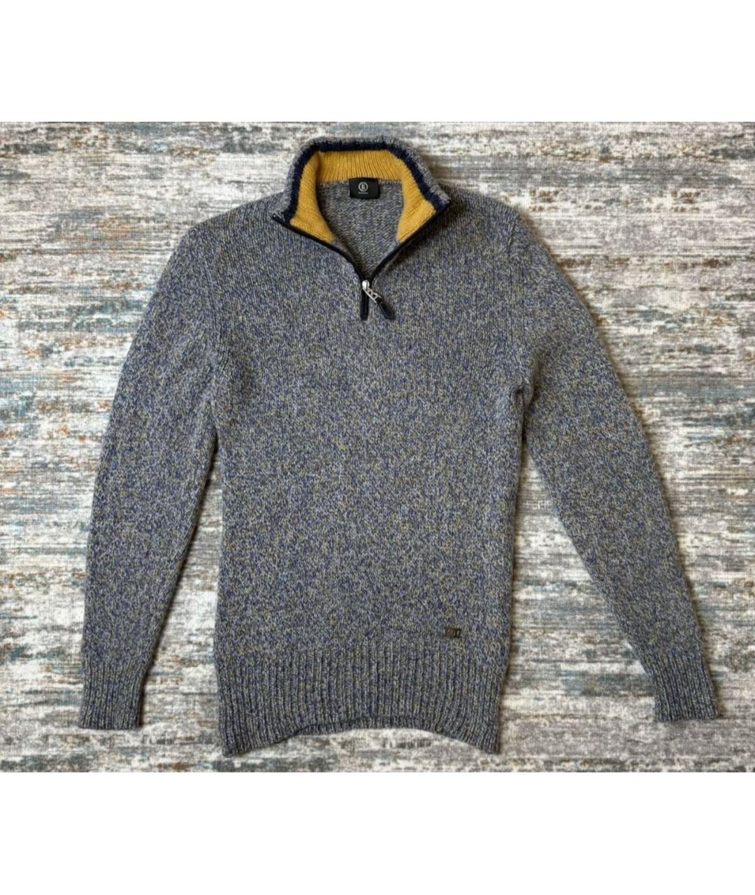 BOGNER Серый шерстяной джемпер / свитер, фото 7