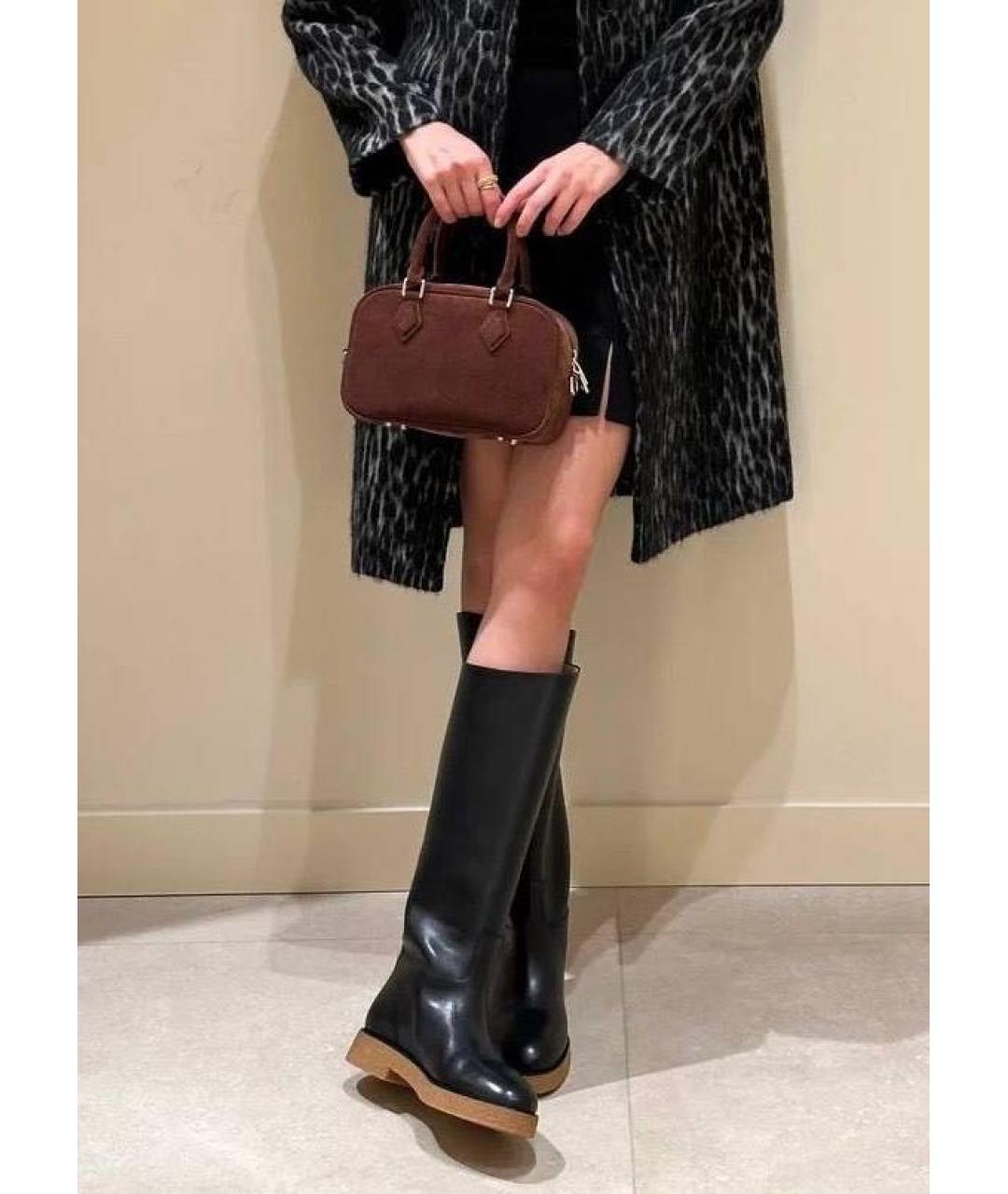 12 STOREEZ Черные кожаные сапоги, фото 7