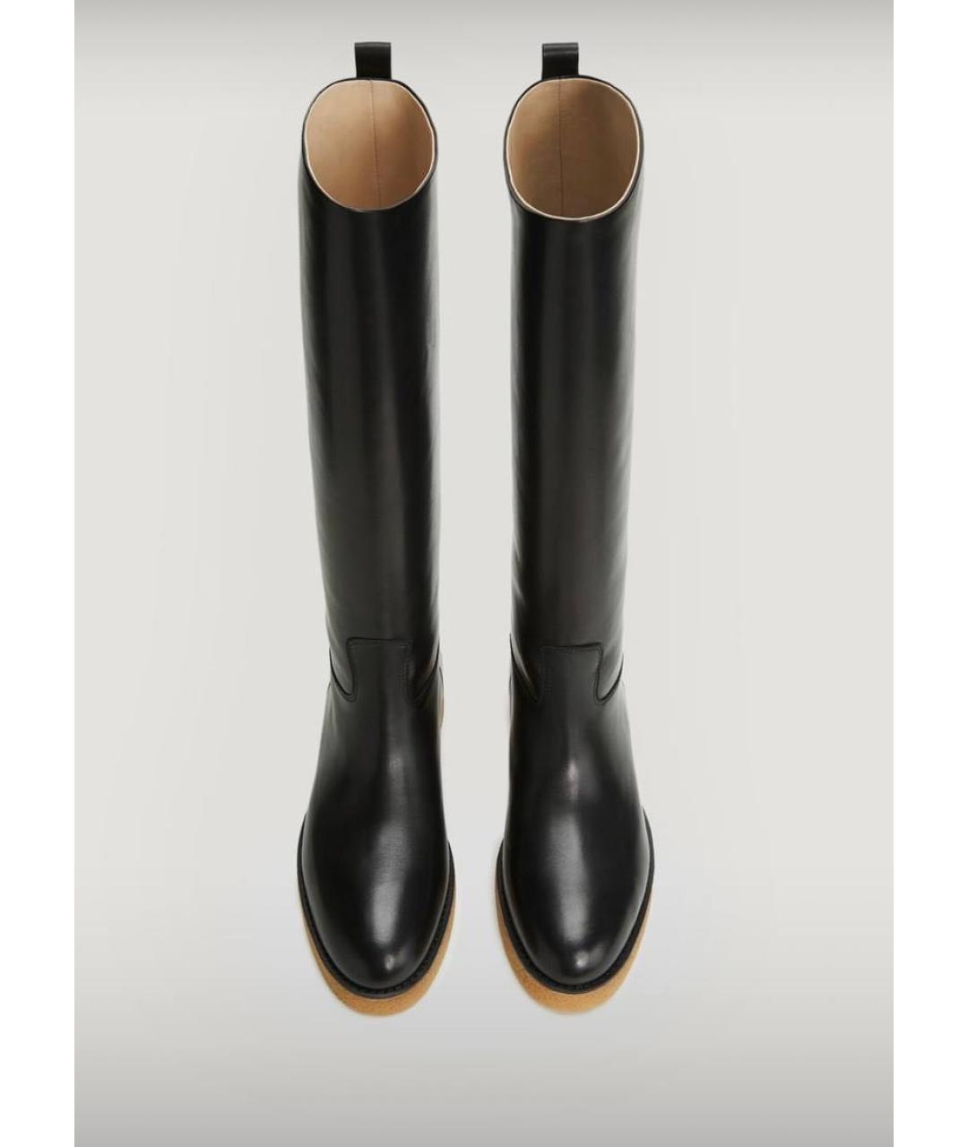 12 STOREEZ Черные кожаные сапоги, фото 2