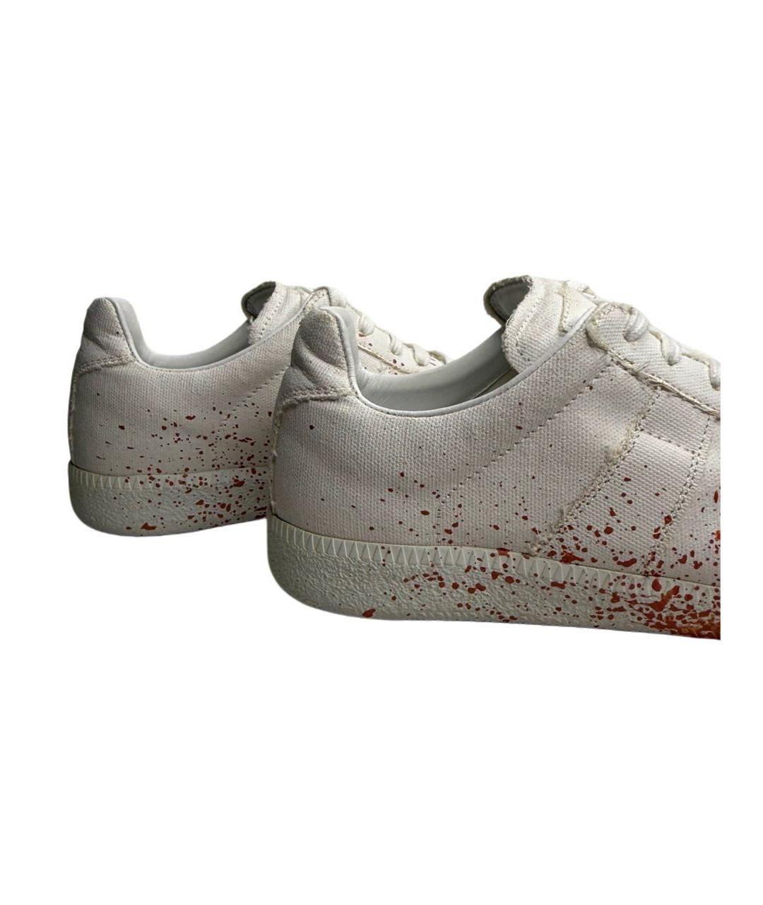 MAISON MARGIELA Белые текстильные кеды, фото 5