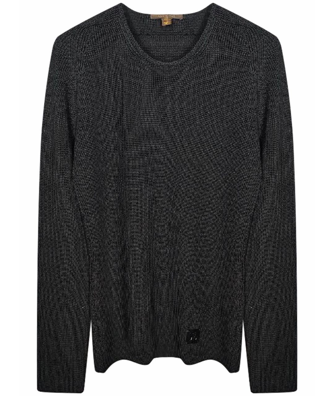 LOUIS VUITTON Черный шерстяной джемпер / свитер, фото 1