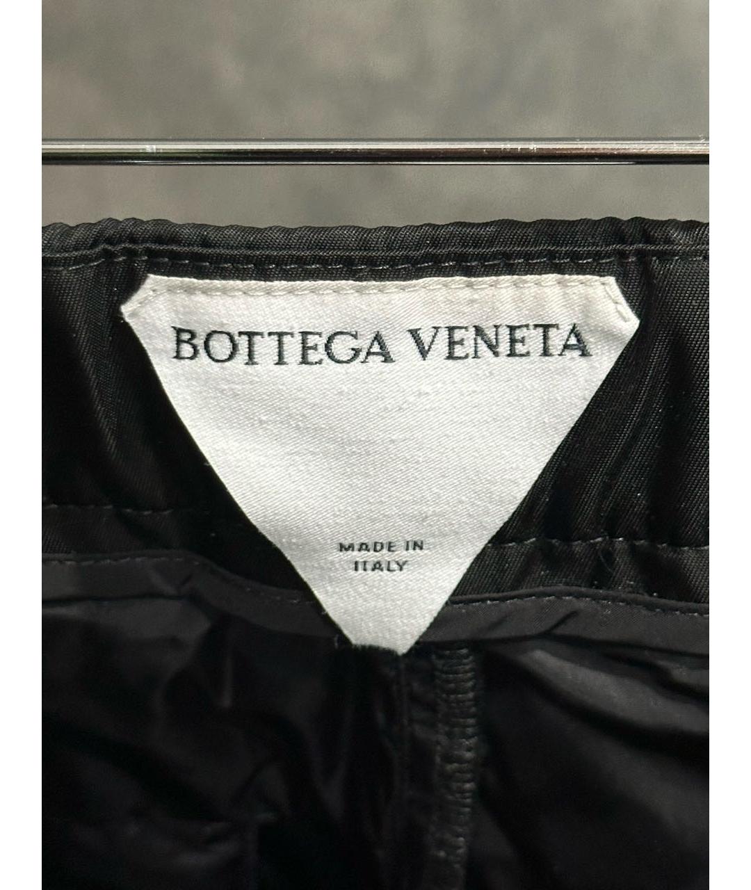 BOTTEGA VENETA Черные полиамидовые повседневные брюки, фото 7