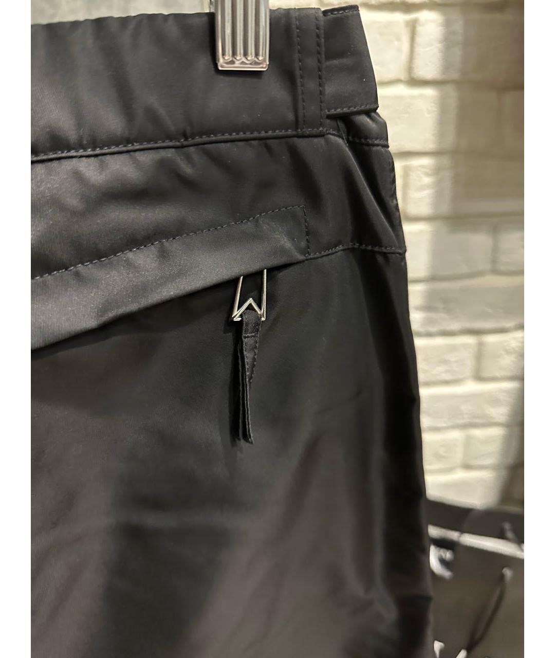 BOTTEGA VENETA Черные полиамидовые повседневные брюки, фото 6