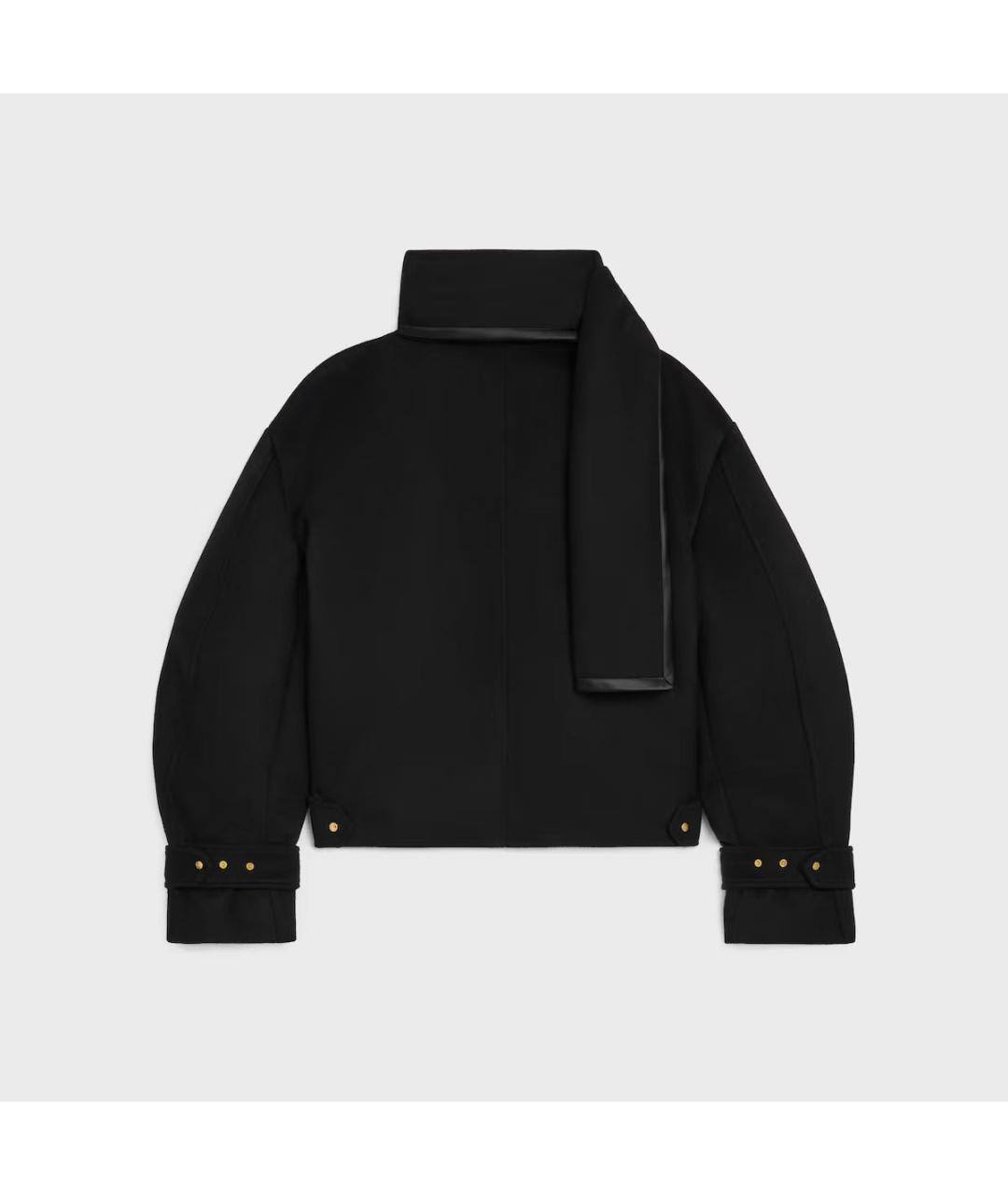 CELINE Черная шерстяная куртка, фото 2