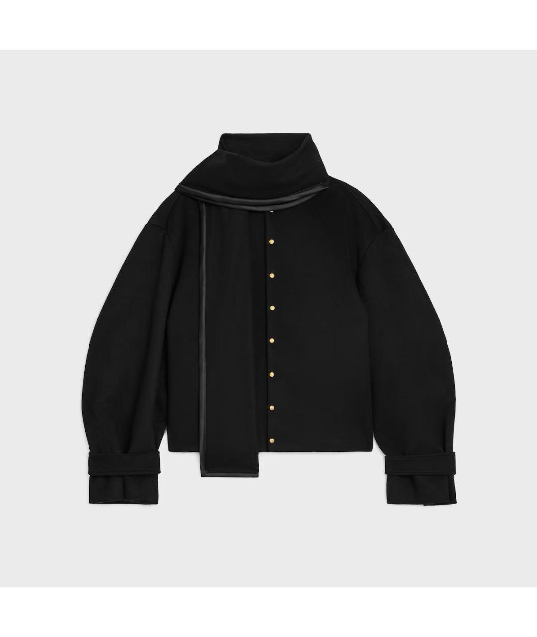 CELINE Черная шерстяная куртка, фото 4