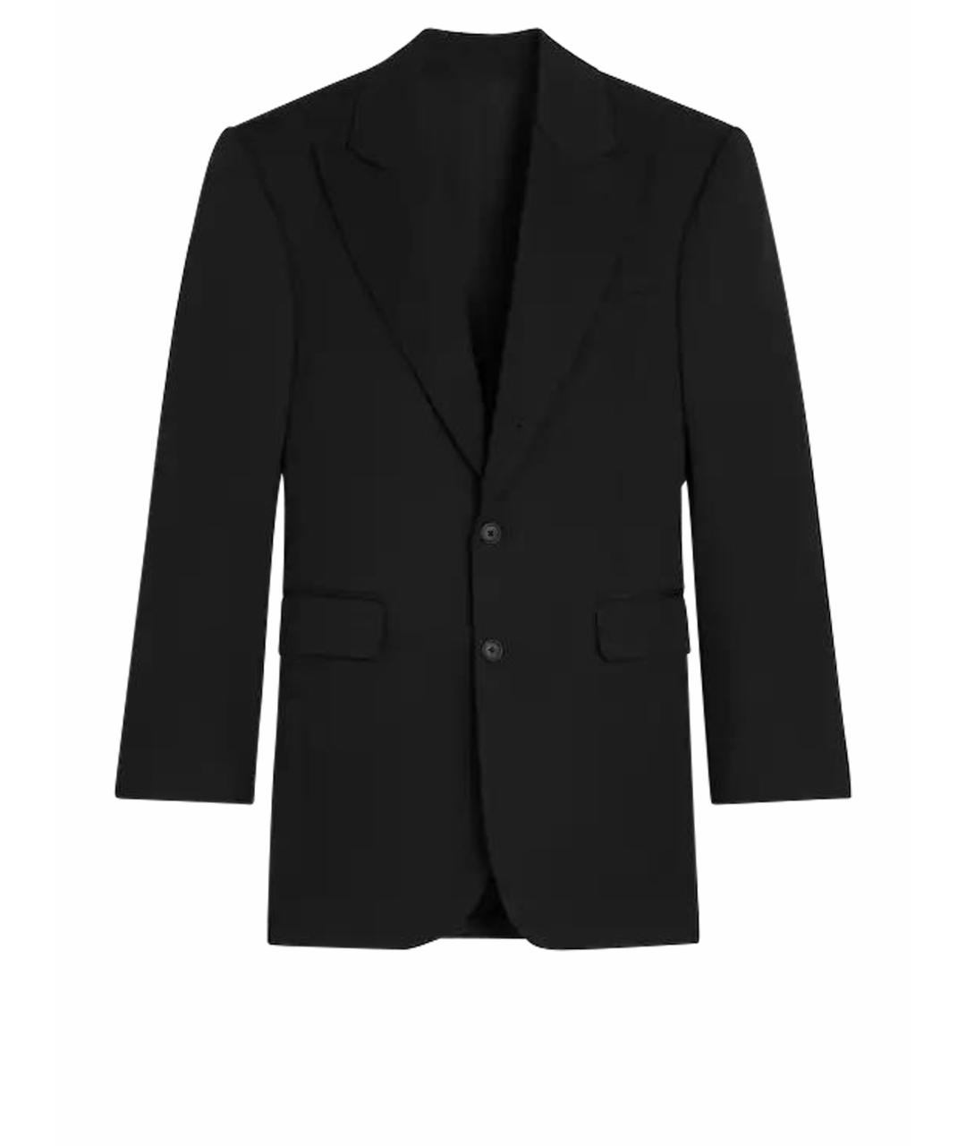 CELINE Черный шерстяной жакет/пиджак, фото 1