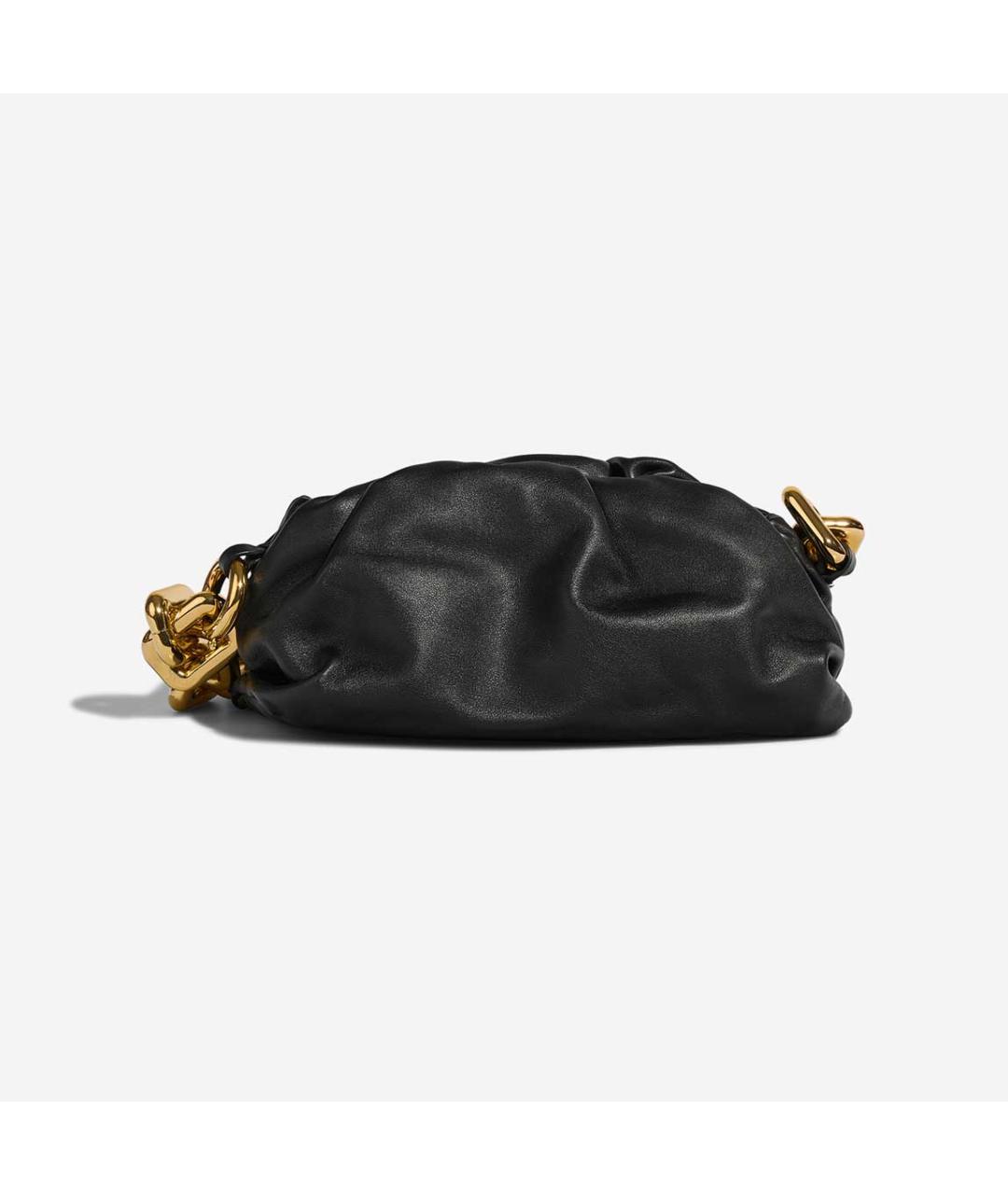 BOTTEGA VENETA Черная кожаная сумка с короткими ручками, фото 2