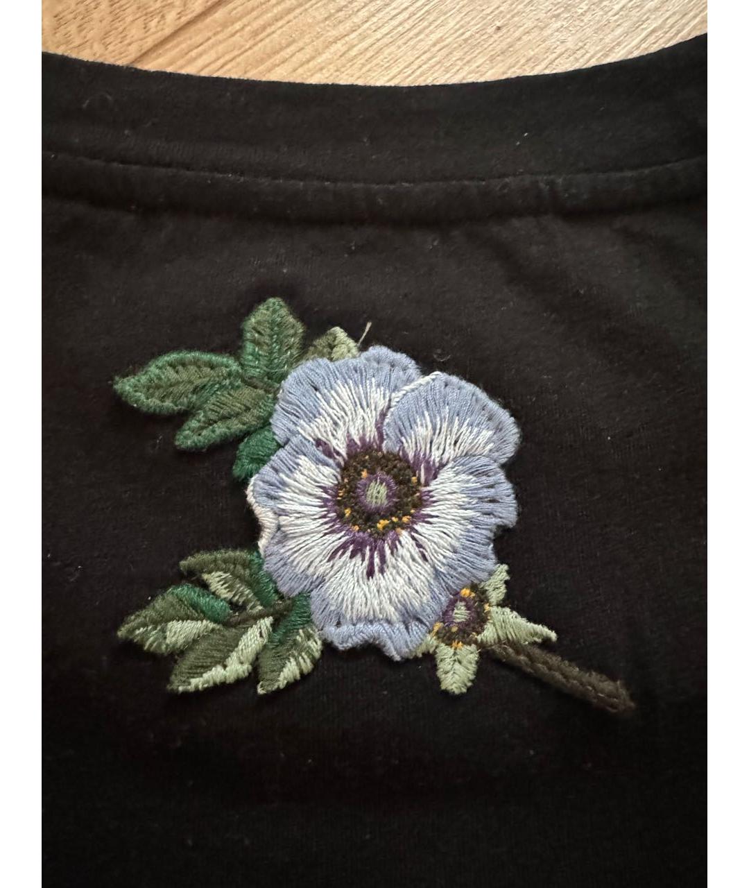 GUCCI Черная хлопковая футболка, фото 6