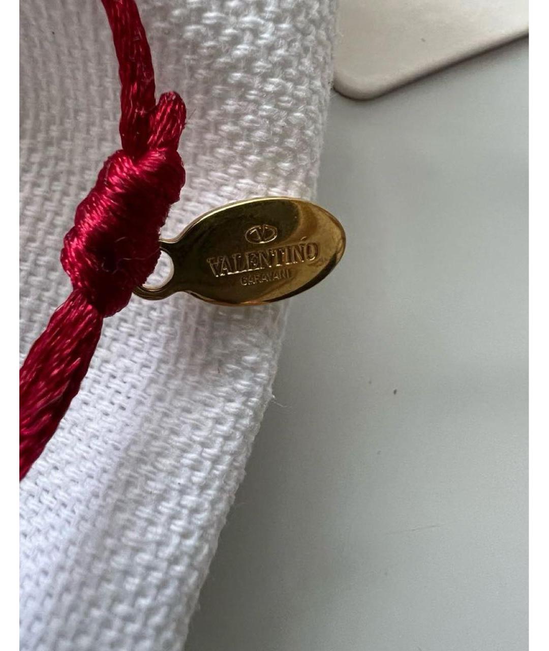 VALENTINO Бордовый металлический браслет, фото 4