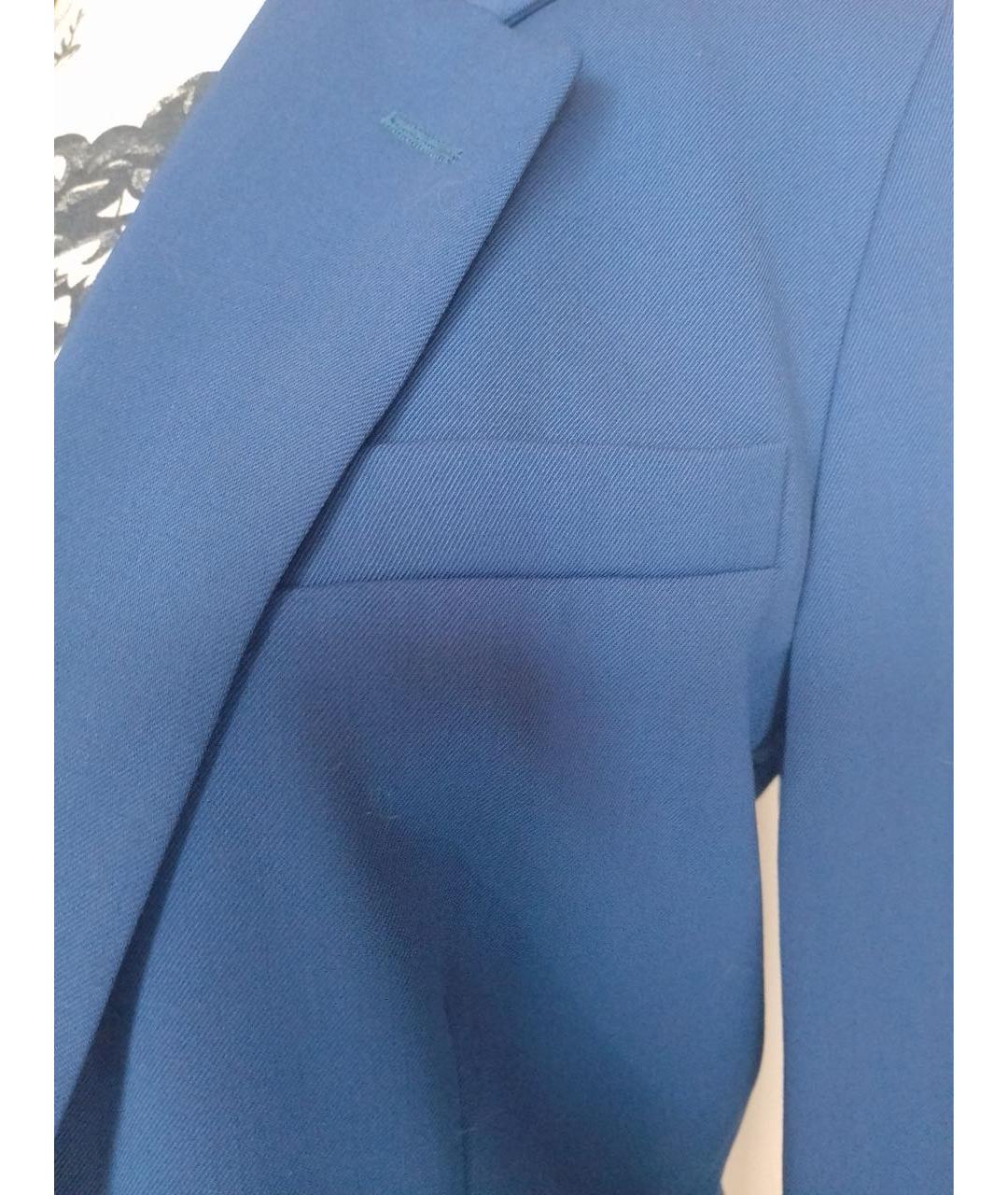 POLO RALPH LAUREN Синий шерстяной костюм с брюками, фото 4
