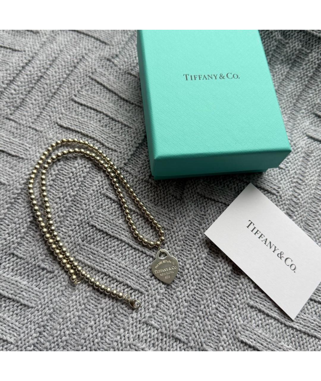 TIFFANY&CO Серебряное серебряное колье, фото 6