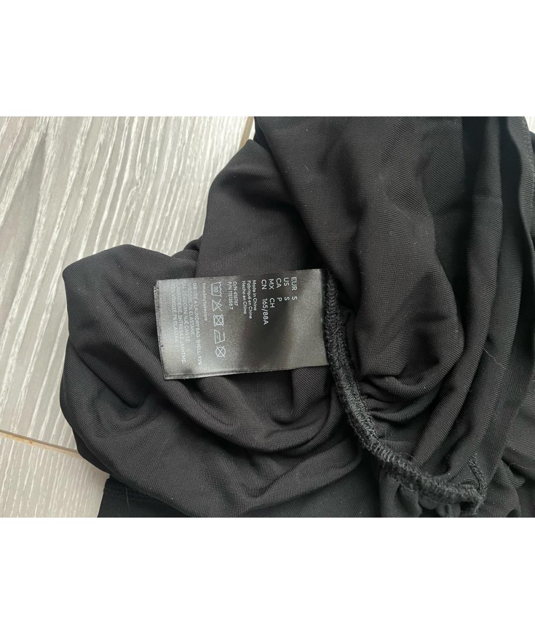 MUGLER Черное вискозное коктейльное платье, фото 5