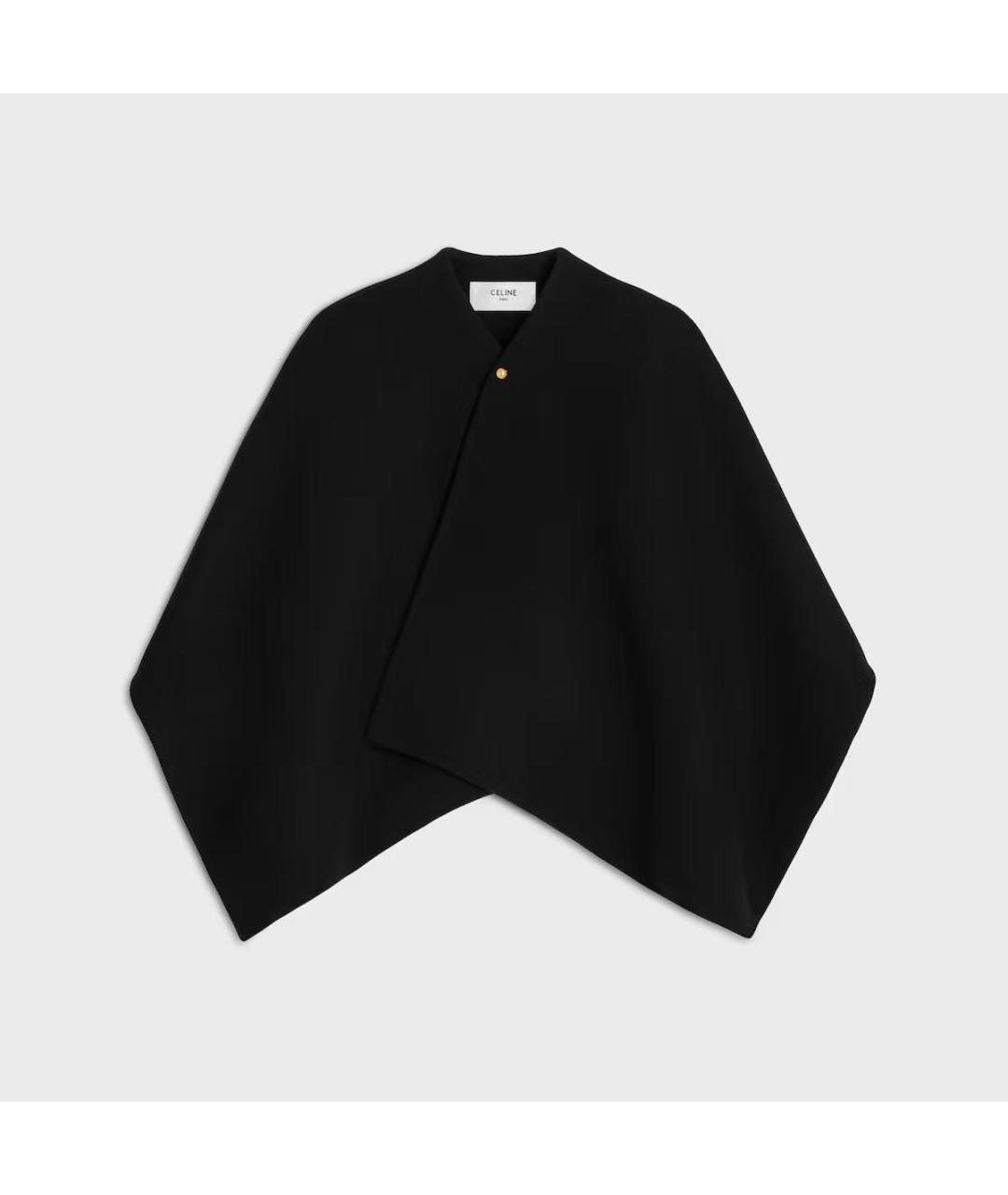 CELINE Черный шерстяной кардиган, фото 3