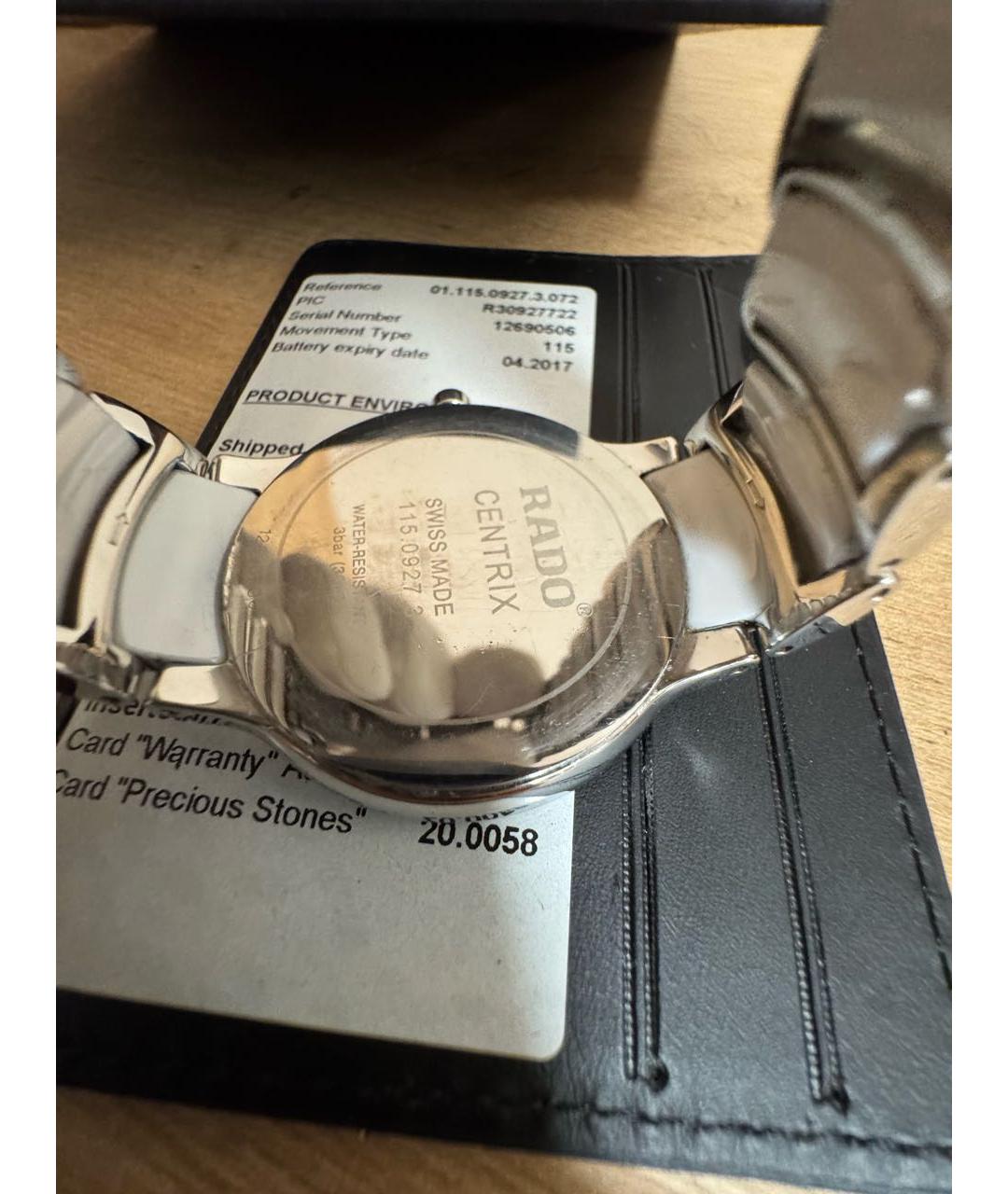 RADO Серебряные керамические часы, фото 2