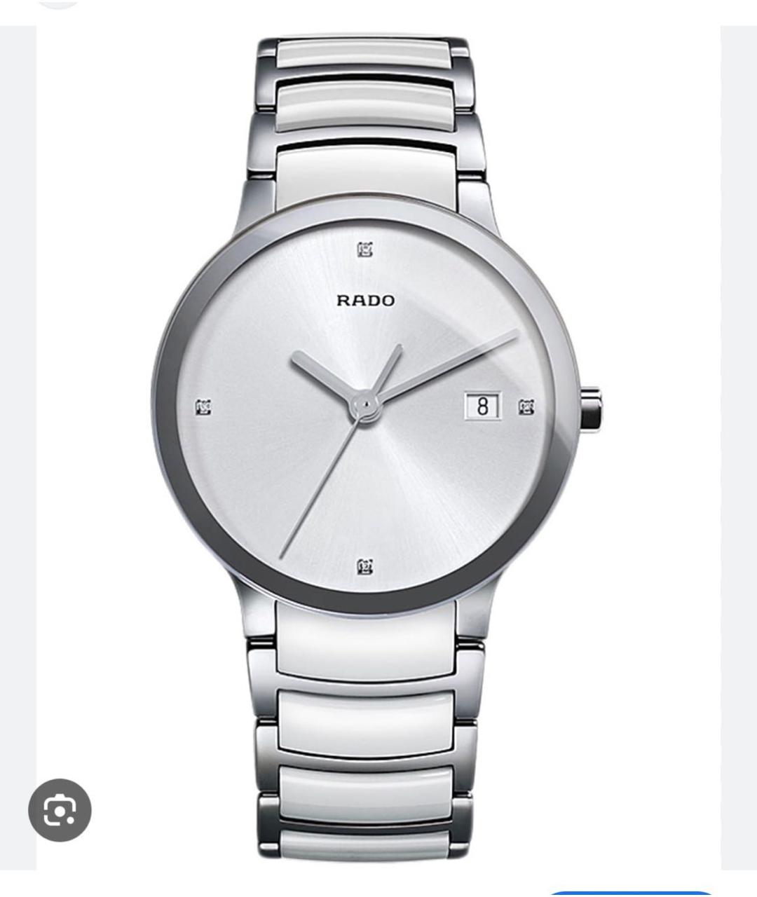 RADO Серебряные керамические часы, фото 7