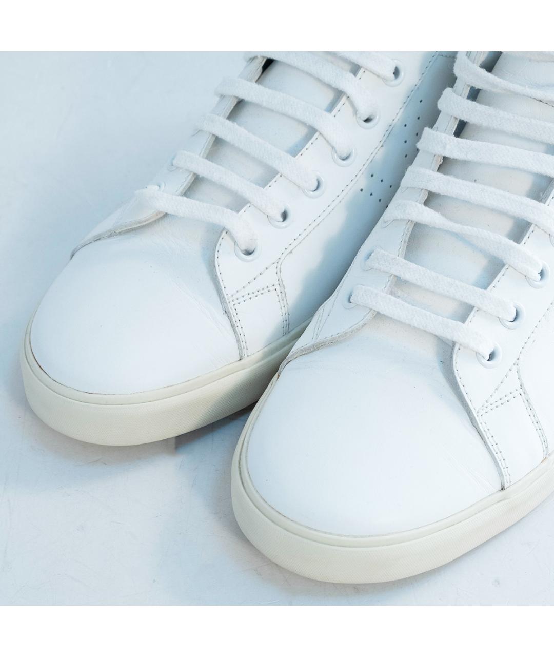 CELINE Белые кожаные кеды, фото 3