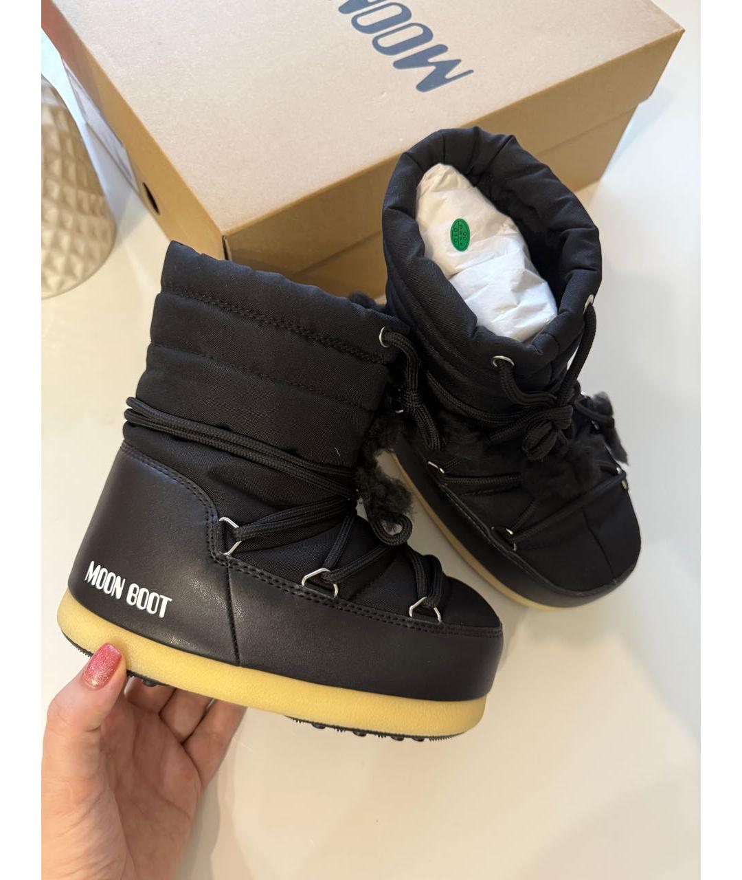 MOON BOOT Черные ботинки, фото 5