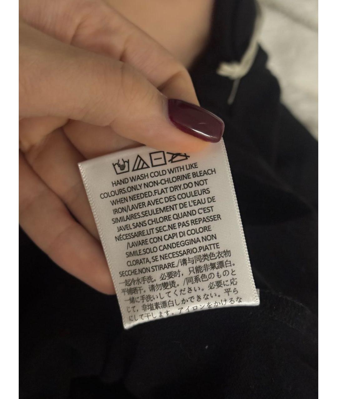 FEAR OF GOD ESSENTIALS Черная хлопко-леновая футболка, фото 5