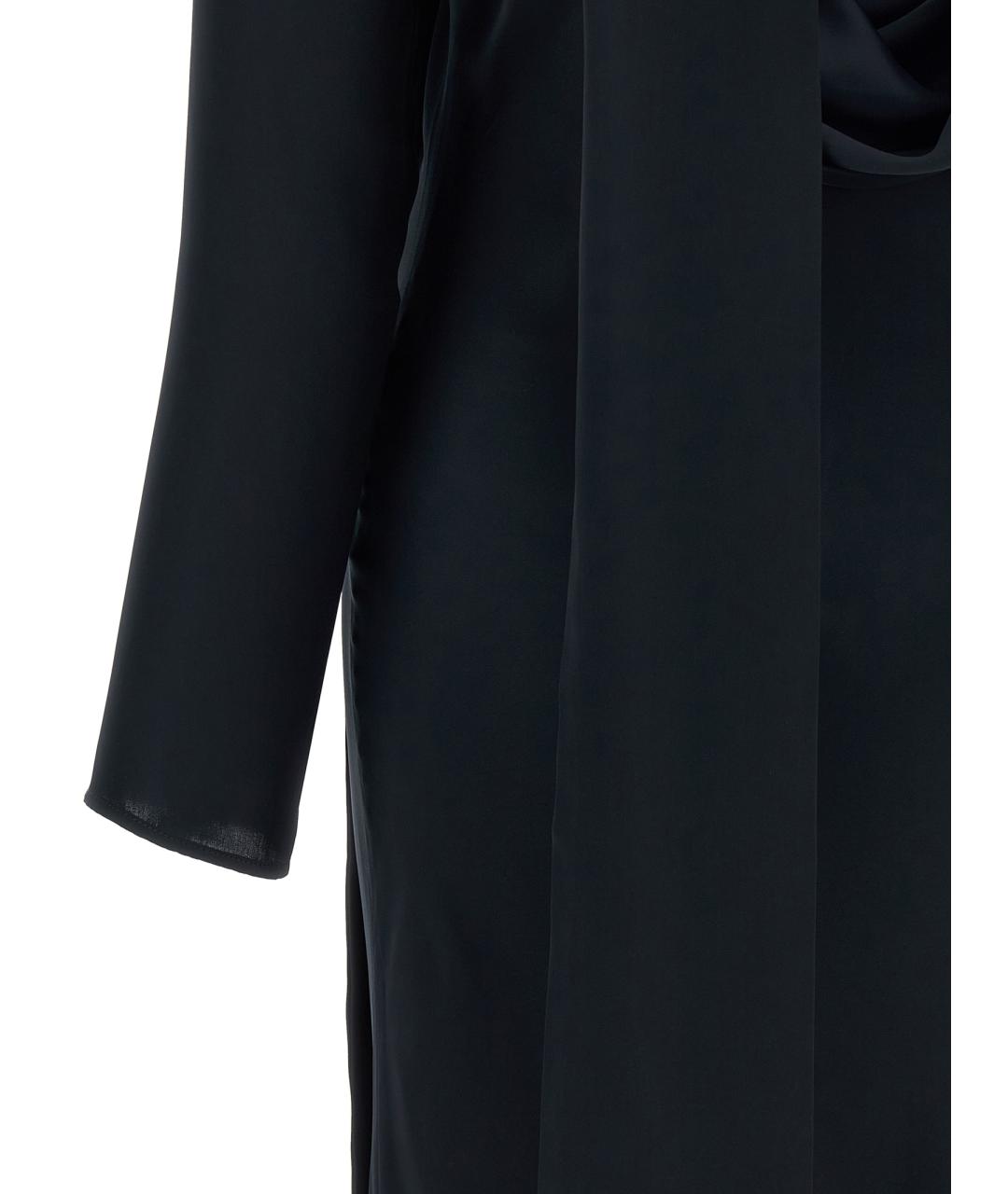 ROTATE Темно-синее полиэстеровое платье, фото 4