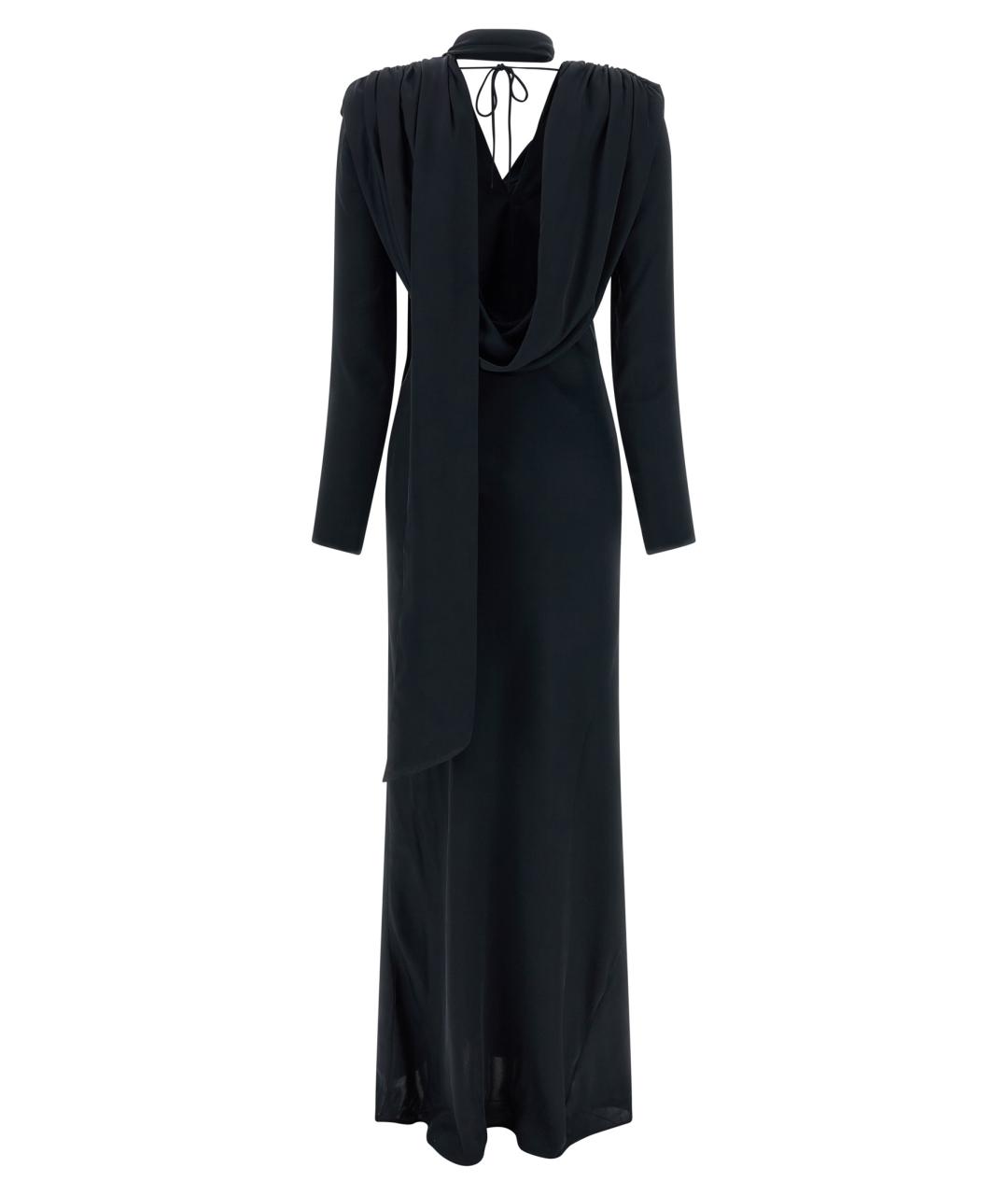 ROTATE Темно-синее полиэстеровое платье, фото 2