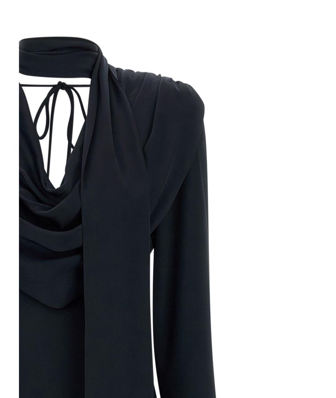 ROTATE Темно-синее полиэстеровое платье, фото 3