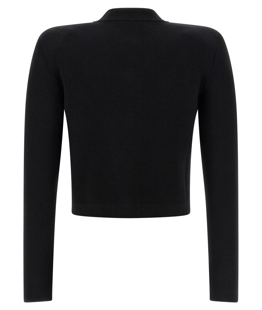 BALMAIN Черный вискозный кардиган, фото 2